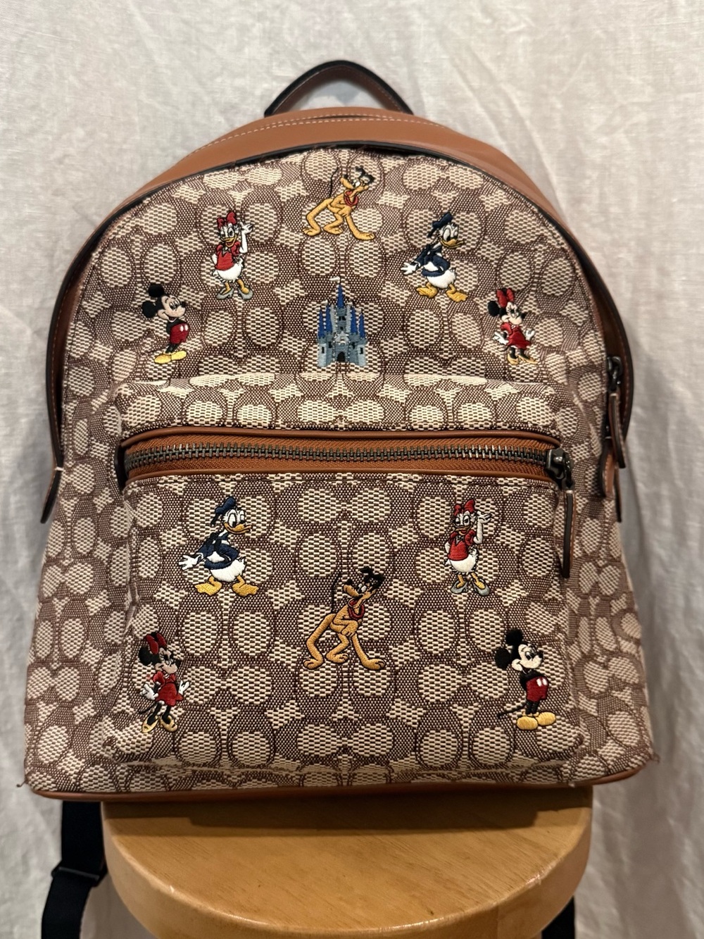 Coach X Disney Mickey & Friends Charter Backpack WDW 50th Anniversary